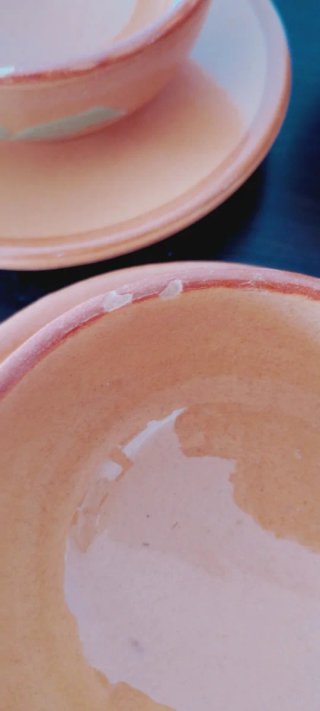 Juego de té de barro