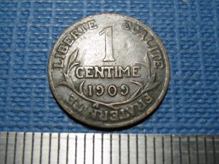 1 Centime Francia 1909