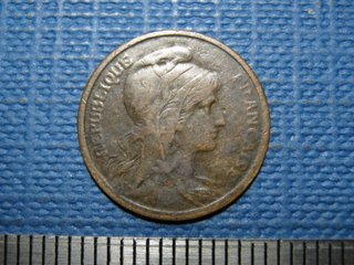 1 Centime Francia 1909