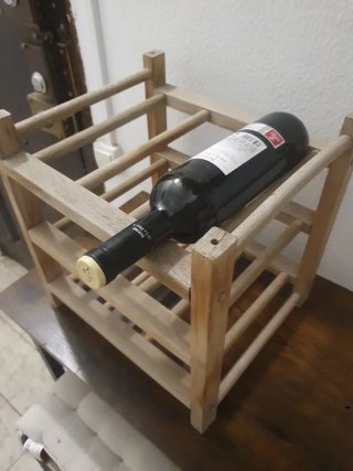 Botellero Rústico Madera 8 Botellas