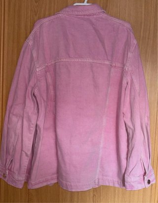 Cazadora vaquera Zara rosa Talla M
