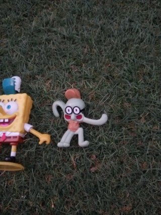 Muñecos Bob Esponja y Patricio
