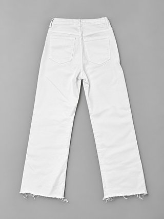 Jeans da donna Zara bianco denim EU 34 Vintage Y2K