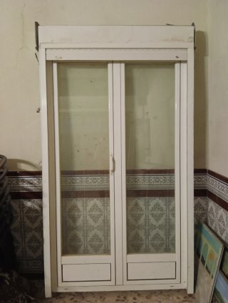 Balconera aluminio blanca 130x230