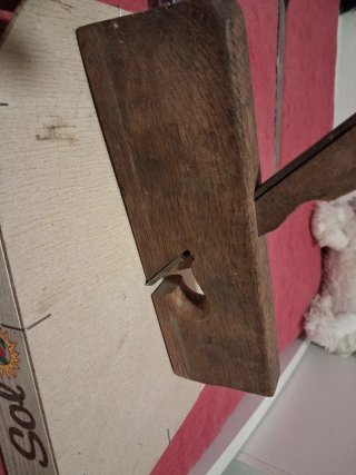 Cepillo carpintero antiguo madera