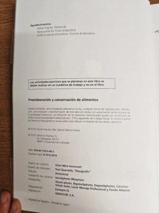 Libro Preelaboración y conservación de alimentos
