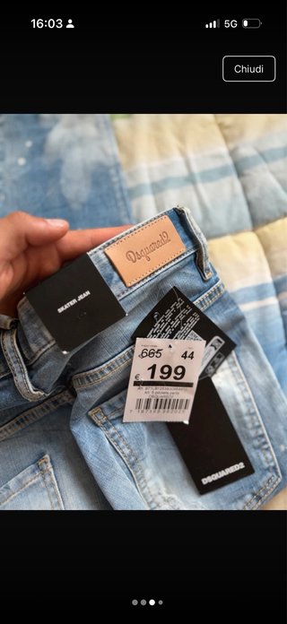 Jeans Dsquared2 uomo nuovi