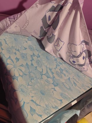 Cama infantil con somier y colchón.