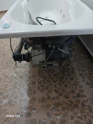 Bañera blanca acrílica
