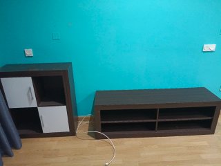 Muebles de salón: estantería y mueble TV
