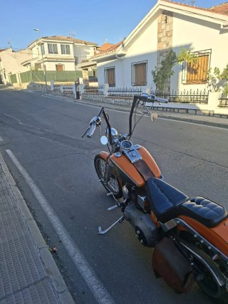 Harley Davidson Softail Cruiser Naranja/Verde