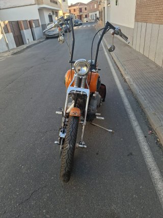 Harley Davidson Softail Cruiser Naranja/Verde
