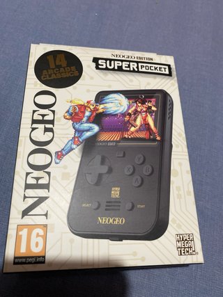 Consola Neo Geo Super Pocket + 2 Cartuchos Evercad