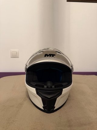 Casco Moto MT Helmets Stringer 2 Blanco Talla M