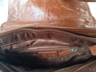 Borsa a tracolla uomo Carpisa marrone in pelle