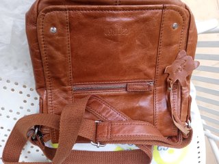 Borsa a tracolla uomo Carpisa marrone in pelle