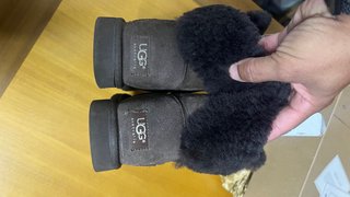 Stivaletti donna marroni con pelo