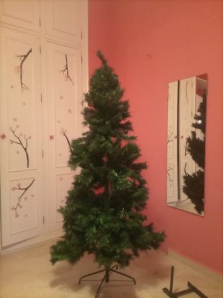 Árbol de Navidad Artificial Verde 180cm