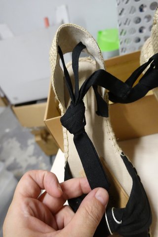 Alpargatas Corina Negras Talla 39 Nuevas