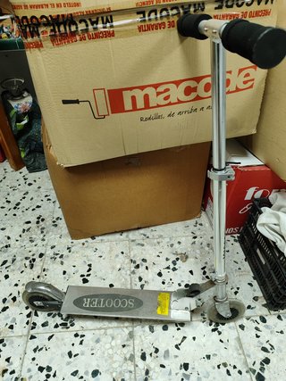 Patinete SCOOTER plateado