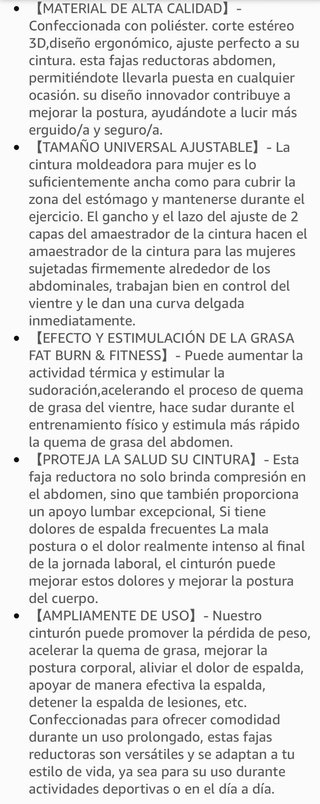 Faja Reductora Abdomen Ajustable Deporte Fitness