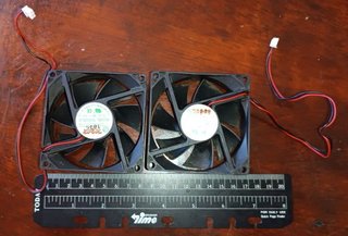 Lote 2 ventiladores 8x8 cm