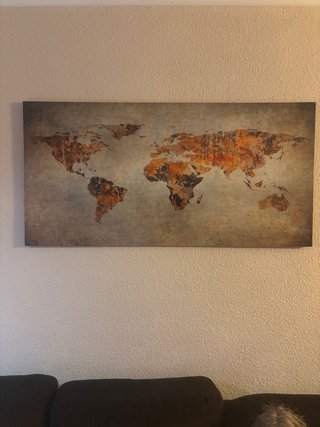 Cuadro Mapa del Mundo Decorativo