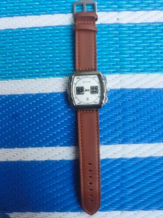 Reloj SKYLINE Marrón y Plateado