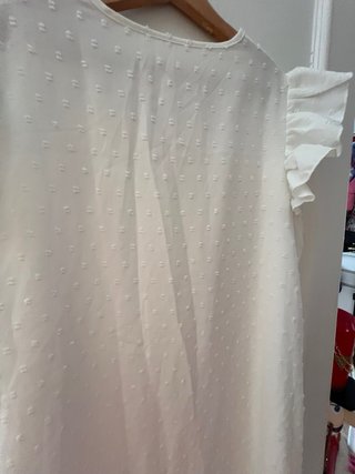 Vestido blanco con encaje talla L