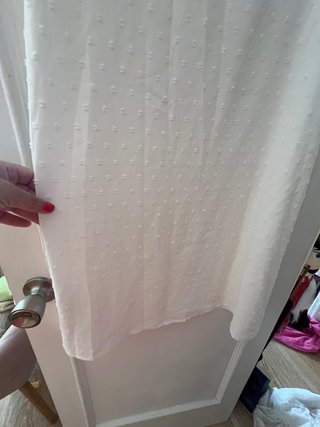 Vestido blanco con encaje talla L