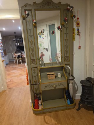 Mueble recibidor espejo antiguo de Arte Ferro
