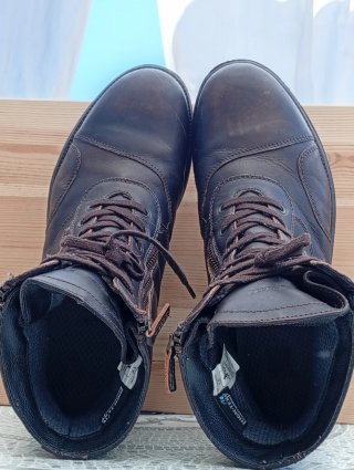 Botas de moto marrones para hombre
