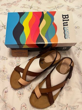 Sandalias Blu Sandal Piel Multicuero Talla 42
