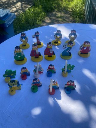 Lotto Portacandele Compleanno Sevi Legno Numeri