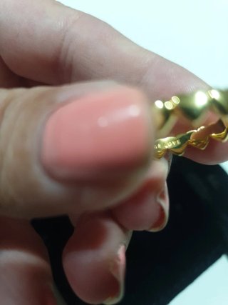 Anello Cuori in Argento S925 con Placcatura Oro