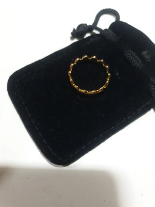 Anello Cuori in Argento S925 con Placcatura Oro