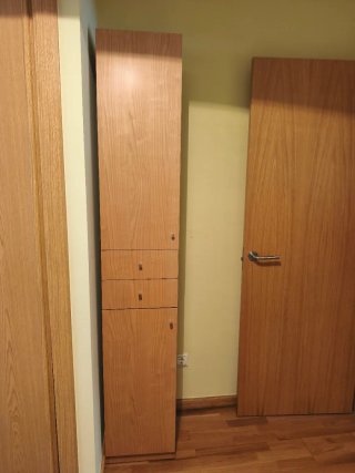 Conjunto mueble de baño con espejo y aplique luz
