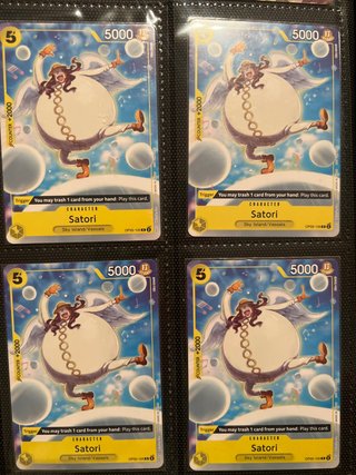 Playset 4x Satori OP05-105 One Piece Card Game