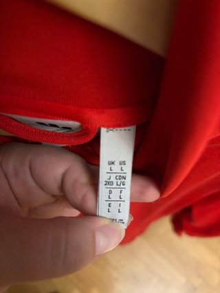 Chaqueta Adidas Roja Talla L