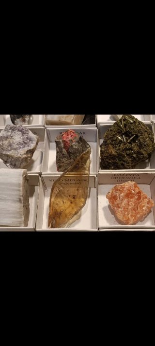 Collezione di 30 minerali
