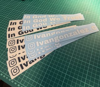 Pegatina INSTAGRAM personalizada x4 unidades