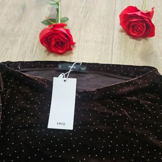 Mango- jersey terciopelo-talla M