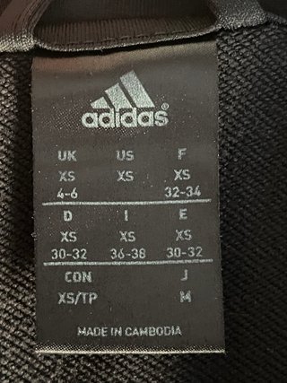 Chaqueta Adidas negra y rosa Talla XS