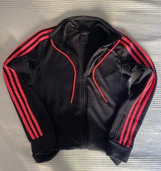 Chaqueta Adidas negra y rosa Talla XS