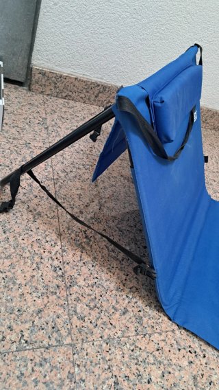 Tumbona plegable Delex azul