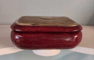 Scatola portagioie legno pregiato argento 925