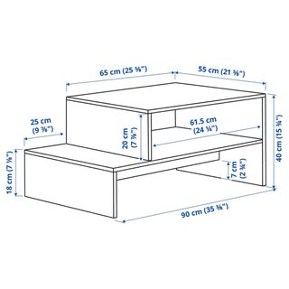 Mesa auxiliar IKEA madera