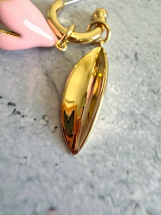 Orecchini Kate Spade oro e rosa