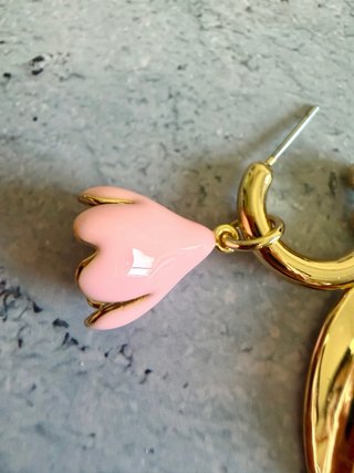 Orecchini Kate Spade oro e rosa
