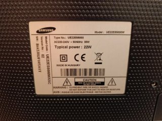 Samsung TV 22 Negra con mando a distancia